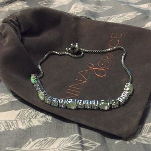 🌲Nina & Grace fiery opal adjustable bracelet